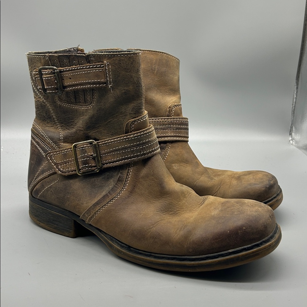 Men's BedStu Wren Leather Distressed Boots Rustic